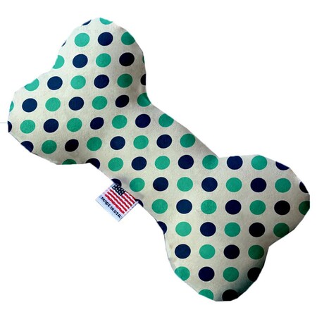 Mirage Pet Products Aquatic Dots Canvas Bone Dog Toy 6 in. 1264-CTYBN6
